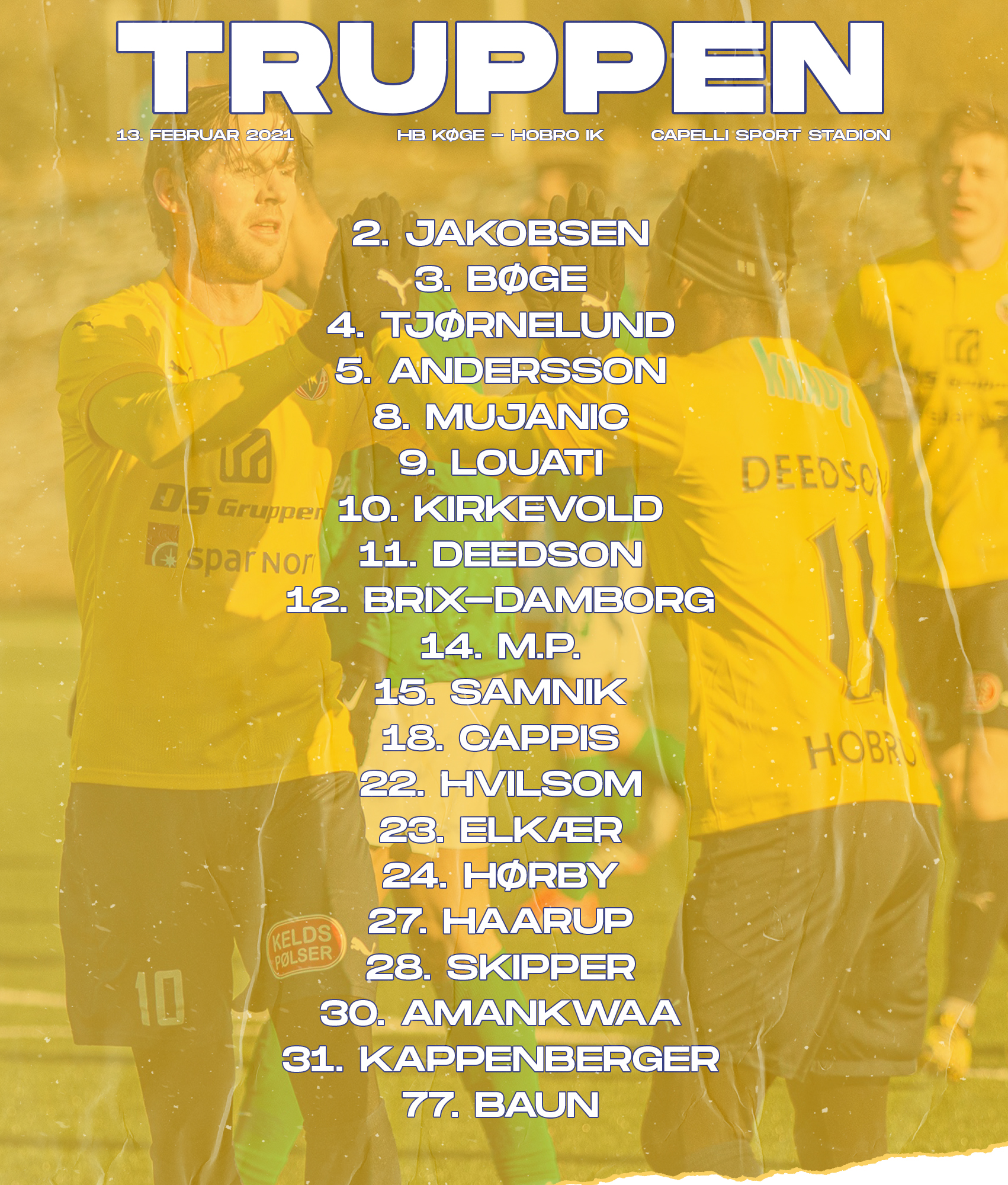 Truppen mod HB Køge