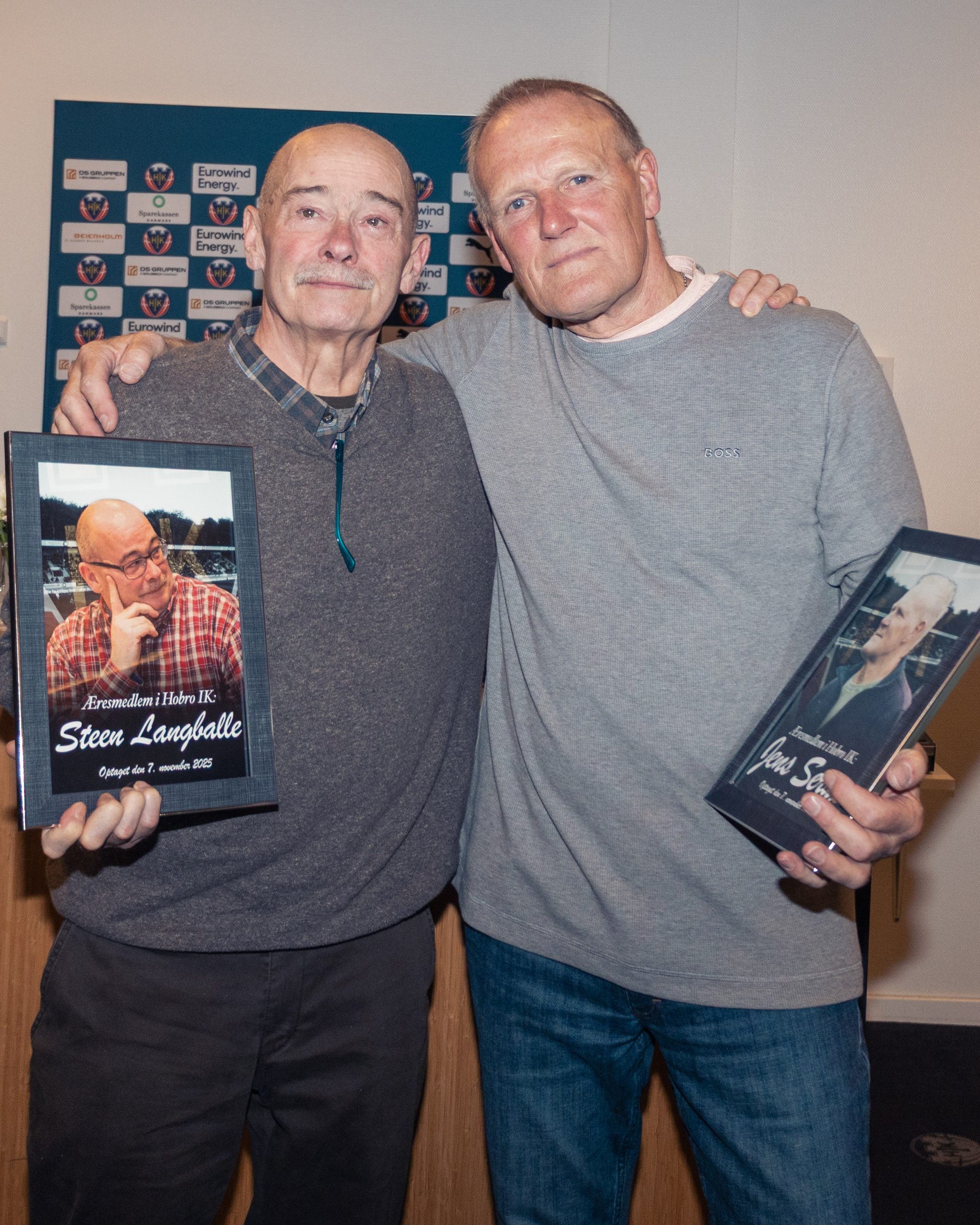 To nye æresmedlemmer i Hobro IK To nye æresmedlemmer i Hobro IK